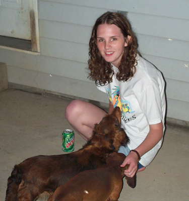 Me and Robbie's Dogs, Sassy and Scobby