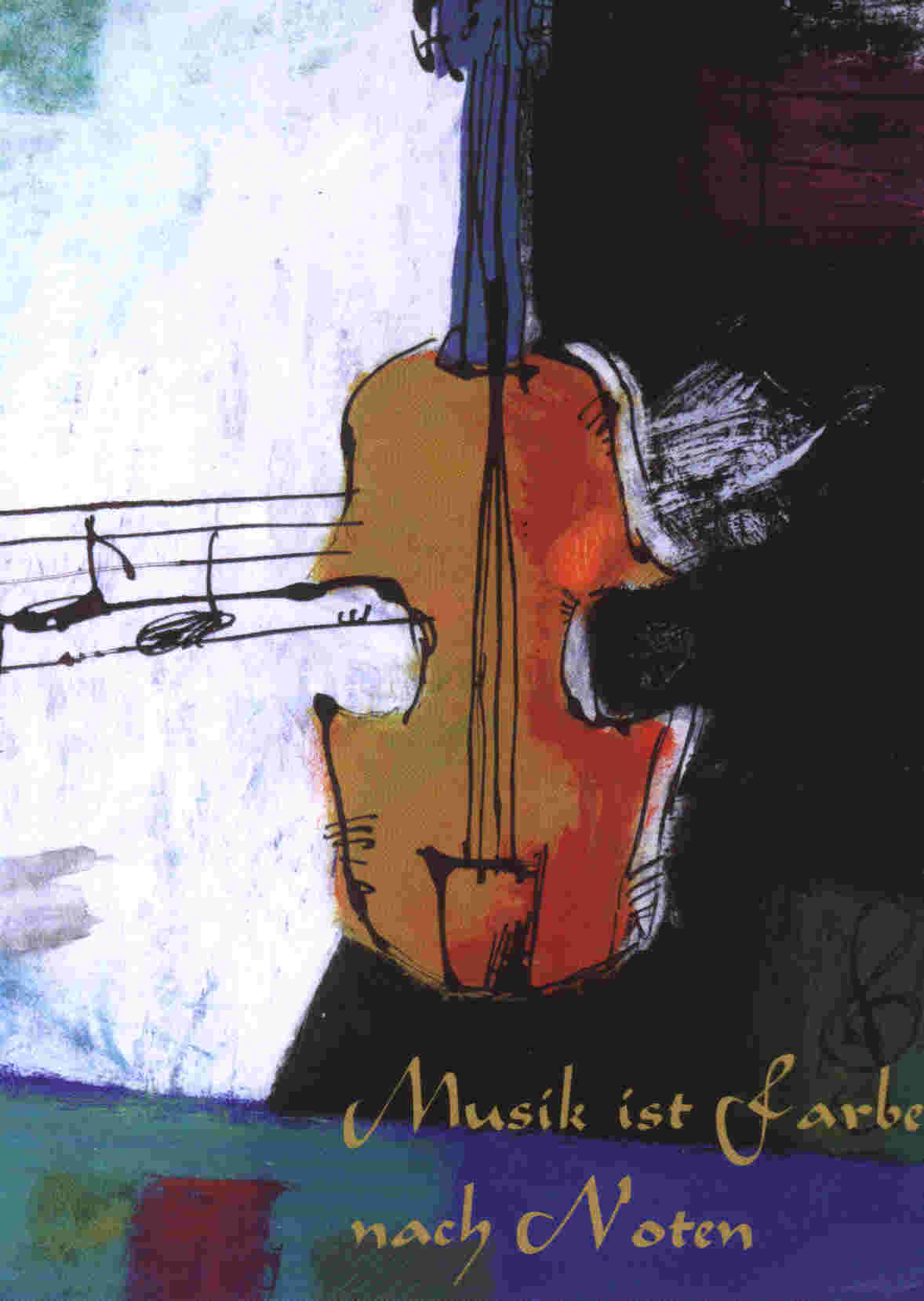 Postkarte mit Cello