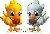 These to chocobos are&nbsp; so close they hate to be split up.