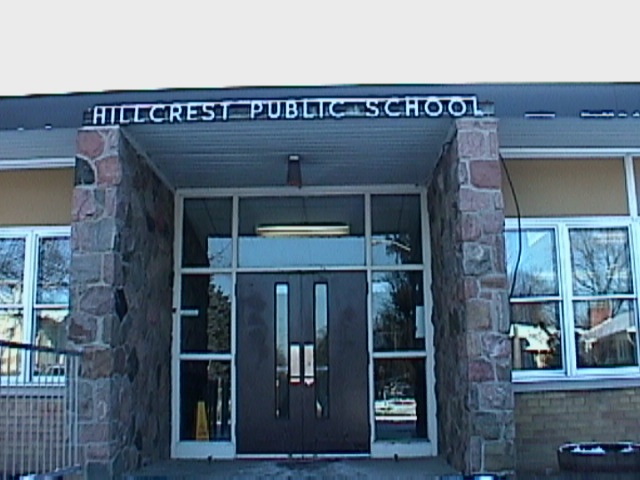 This is the front of Hillcrest Public School!