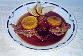 Cerdo con Manzanas en Salsa de Naranjas