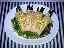 Esp�rragos con Jam�n en Salsa Vinagreta