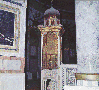The shrine of the Prophet Mohamad's hair and other relics..