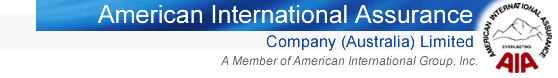 American International Assurance Company (Australia) Limited - A Member of American International Group.Inc.