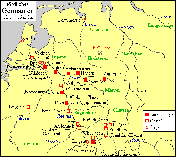 Klick die Orte f�r mehr Informationen