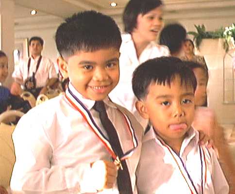 RC and Pedjo with their medals