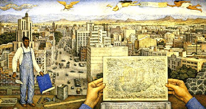 A Cidade do M�xico - Juan O'Gorman - s�culo XX