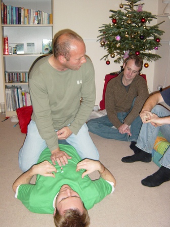 dave doing CPR