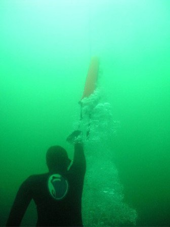 freediver on FHOF lift