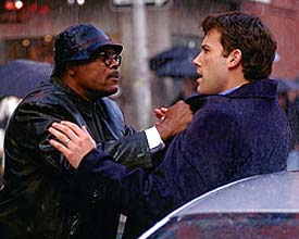 AFFLECK and JACKSON in "CHANGING LANES"