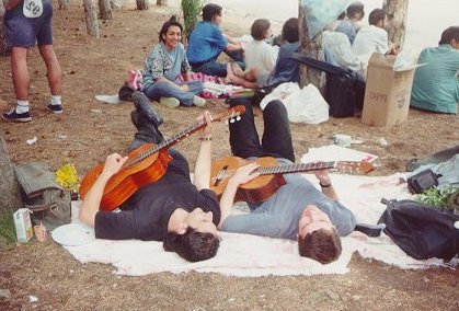 guitar playing