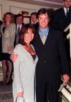 Sam and wife Linda Lusardi at the Television and Radio Industries Club Awards at the Grosvenor Hotel in London. March 1999
