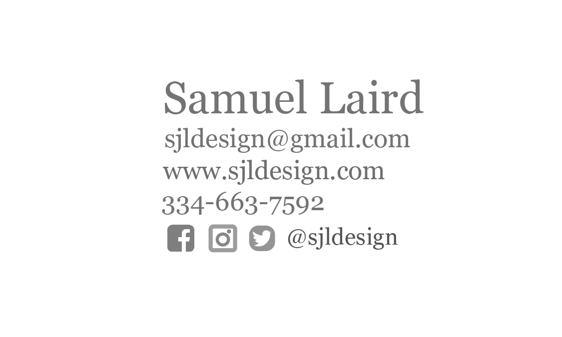 Business Card Back