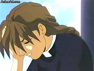 Duo watching Heero setting his leg