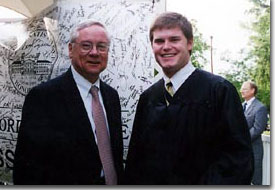 Here I pose with Dr. Dan Maultsby, Dean of the College