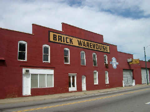 Old Brick Warehouse on Main Street in Mullins.