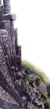 The "Organ Pipes" from Mount Cargill, Dunedin, New Zealand