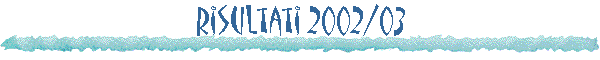 Risultati 2002/03