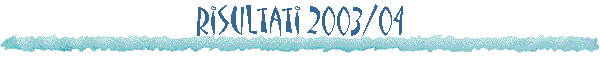 Risultati 2003/04