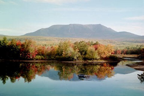 View of Katahdin from Abol Bridge