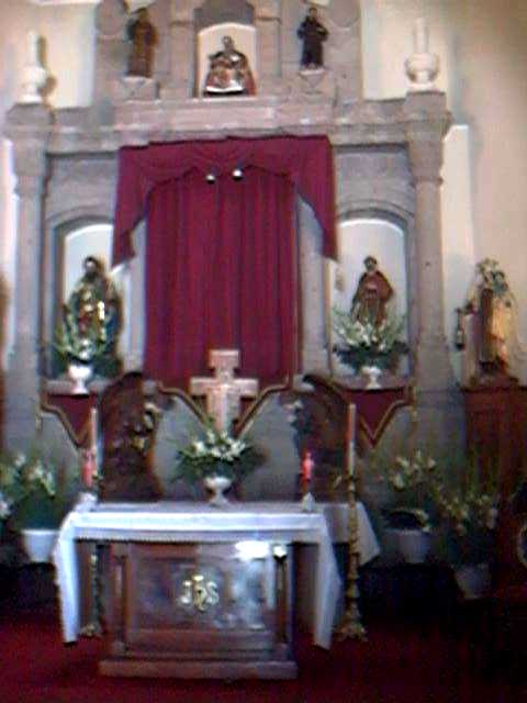 Altar de la capilla cerrada