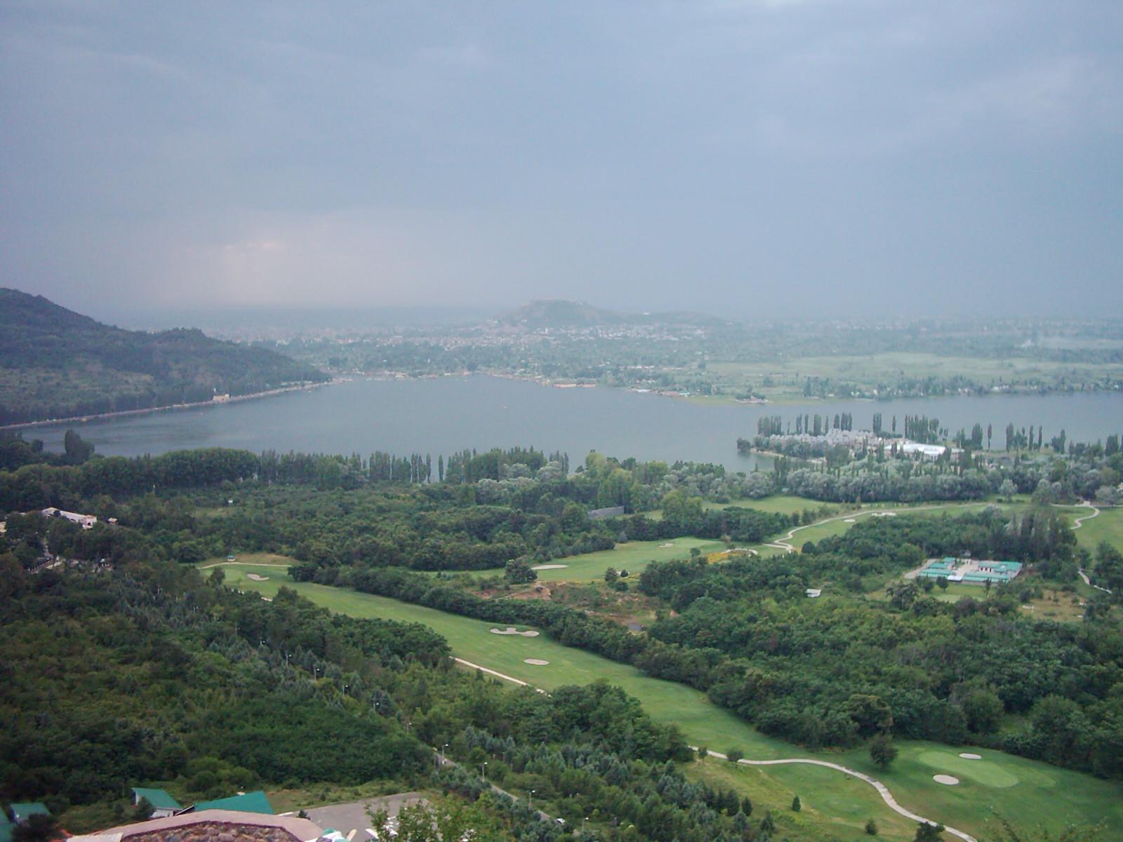 Beauiful Location of Dal Lake as viewed from  hill lock