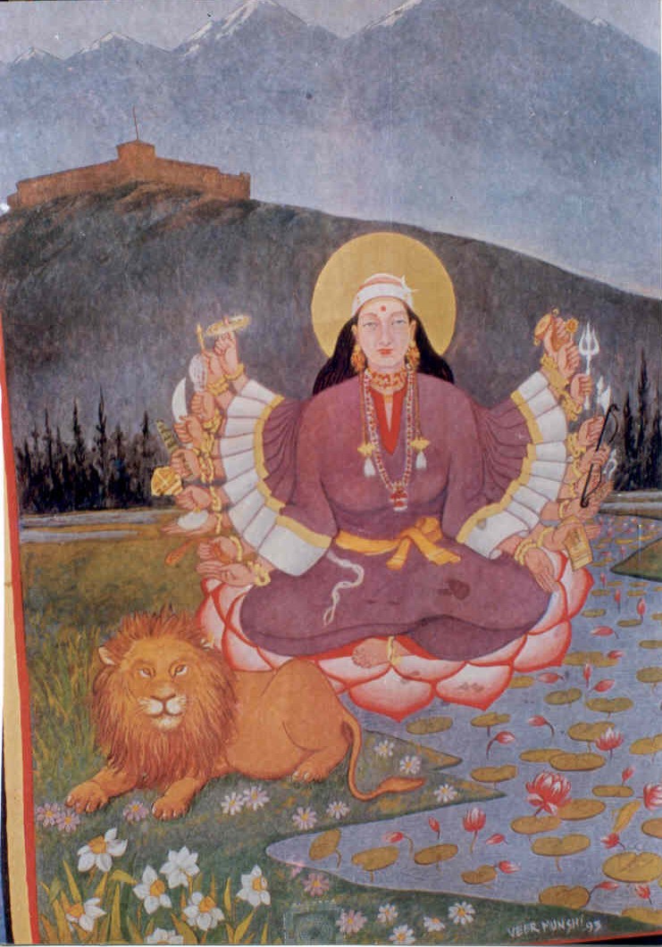 Godess Sharika At Hari Parbhat Fort Srinagar Kashmir (India) 