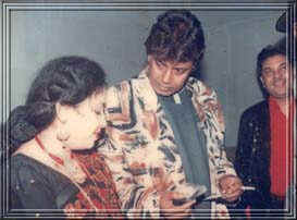 Megastar Mithun Chakraborty loves Sanchita very much.