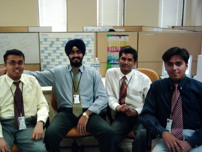 (L to R) Tanmoy, Ravinder, Mayank, Sanchit