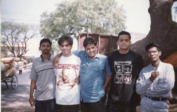 Shyam,Me,Vinayak,,Mohan Raj ( L to R )