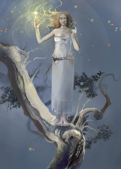 Detail from Firefly Queen