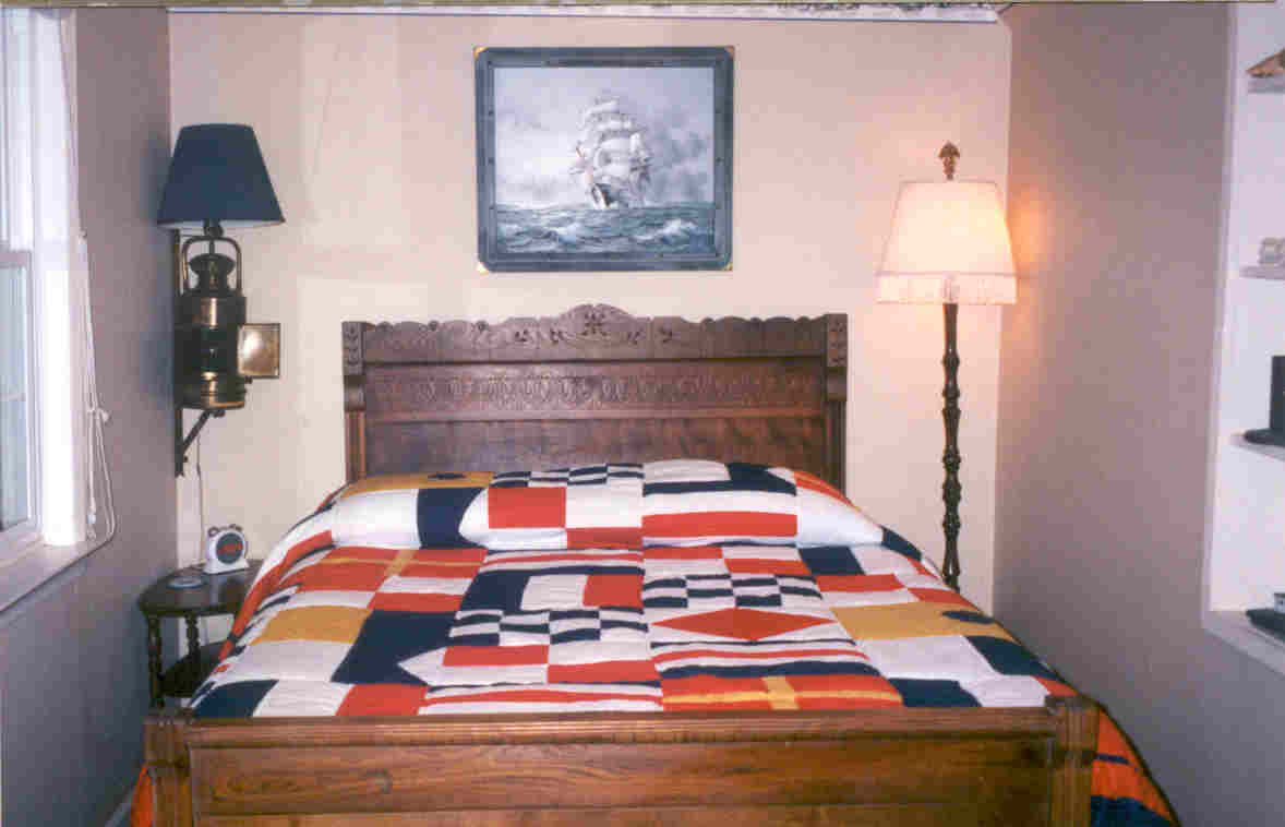 the bed in our honeymoon suite