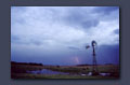 Windmill with lightning
