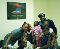 Violet visits Sunday school