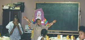 Violet visits Sunday school