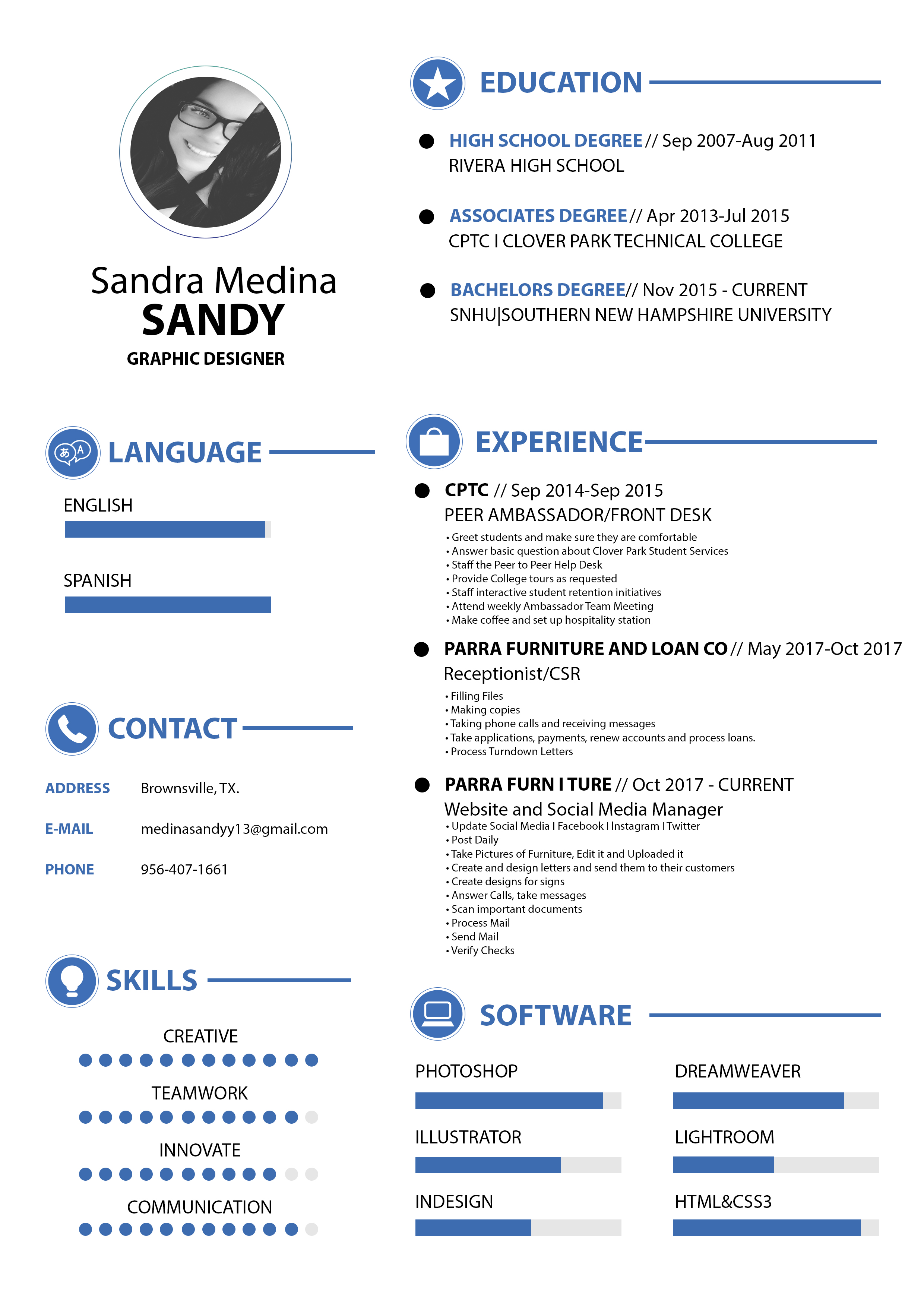 resume page