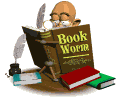 Motion image of a man reading a book