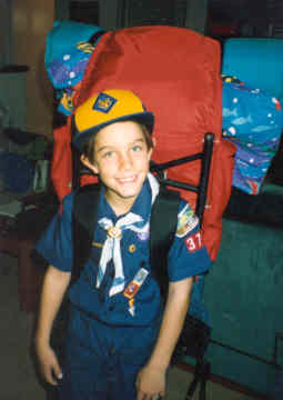 Mark goes to Scout Camp