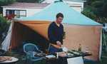 Hayden on the BBQ
