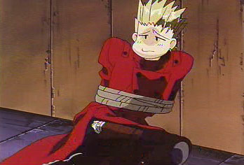 Vash the Stampede is tied up again...