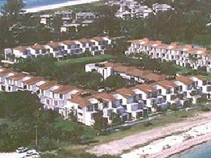 Bayside beach in foreground & Gulf beach in background