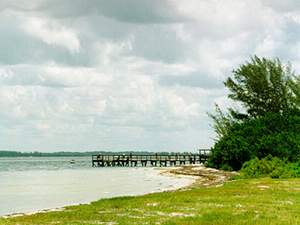 Nearby Sanibel fishing pier