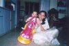 This is chibu with his mother , swapna,my akka