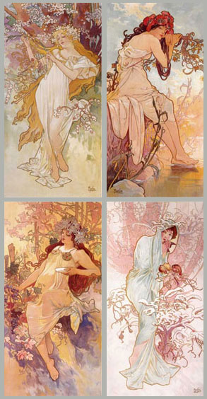 The Seasons - Alphonse Mucha (1894)