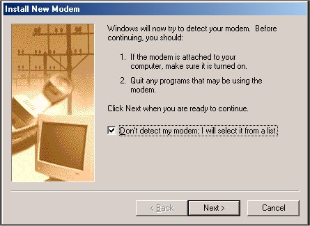 Add Modem