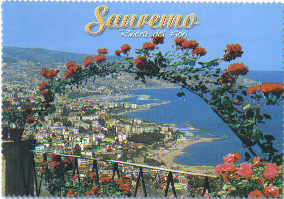 San Remo, Italy postcard