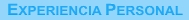 Ir a Menu de Mi Experiencia Personal