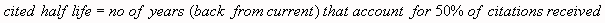 Cited halflife calculation