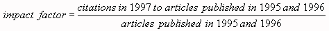 Impact factor calculation