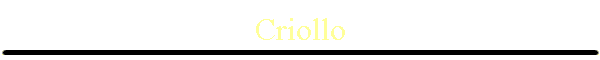 Criollo